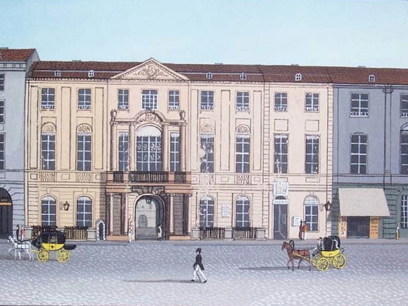 1802-Eduard Barth - L'edificio dell'ufficio postale in Königstraße 60 a Berlino